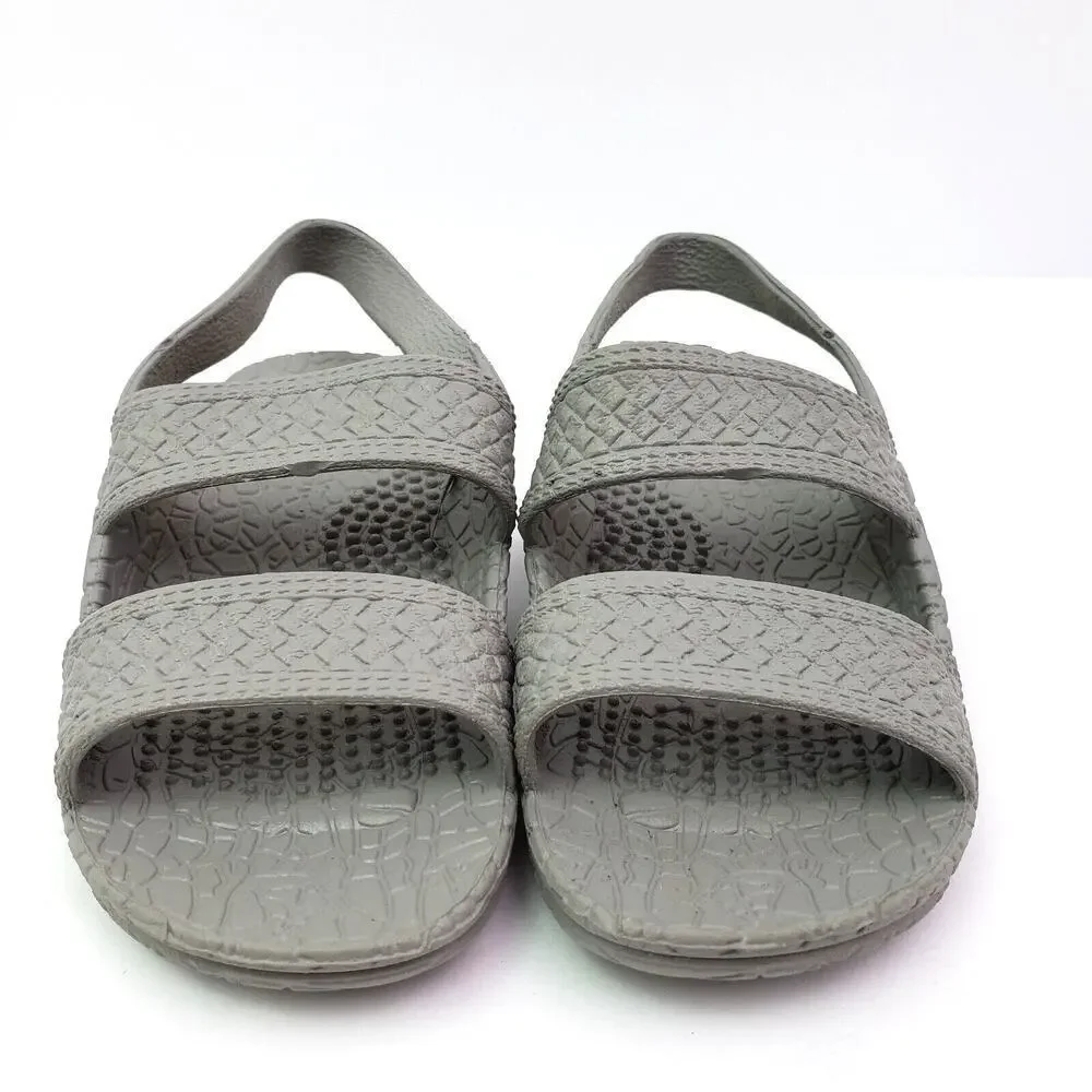 Hawaii J-Slips Silver Surf Toddler Kids Size 7 Silver Gray Jesus Sandals